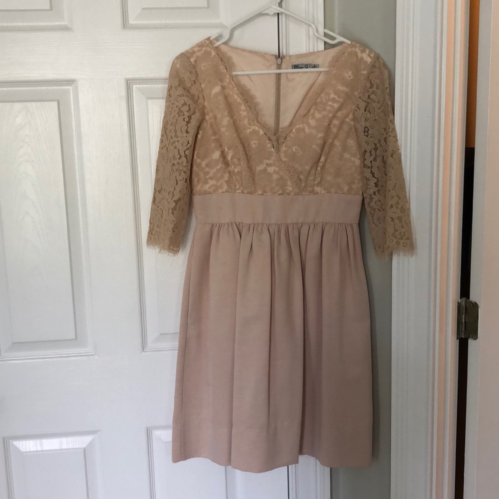 Eliza J lace bodice fit and flare dress